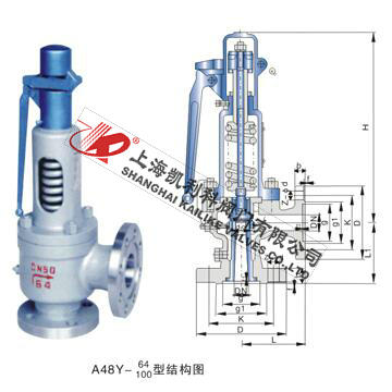 A48H、A48Y帶扳手彈簧全啟式安全閥